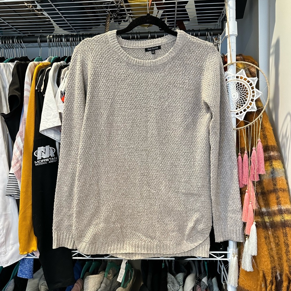 Pink Clover Beige Sweater